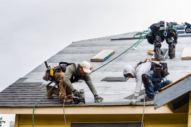 Professional Gutter Installation technician working in Mount Pleasant, IA